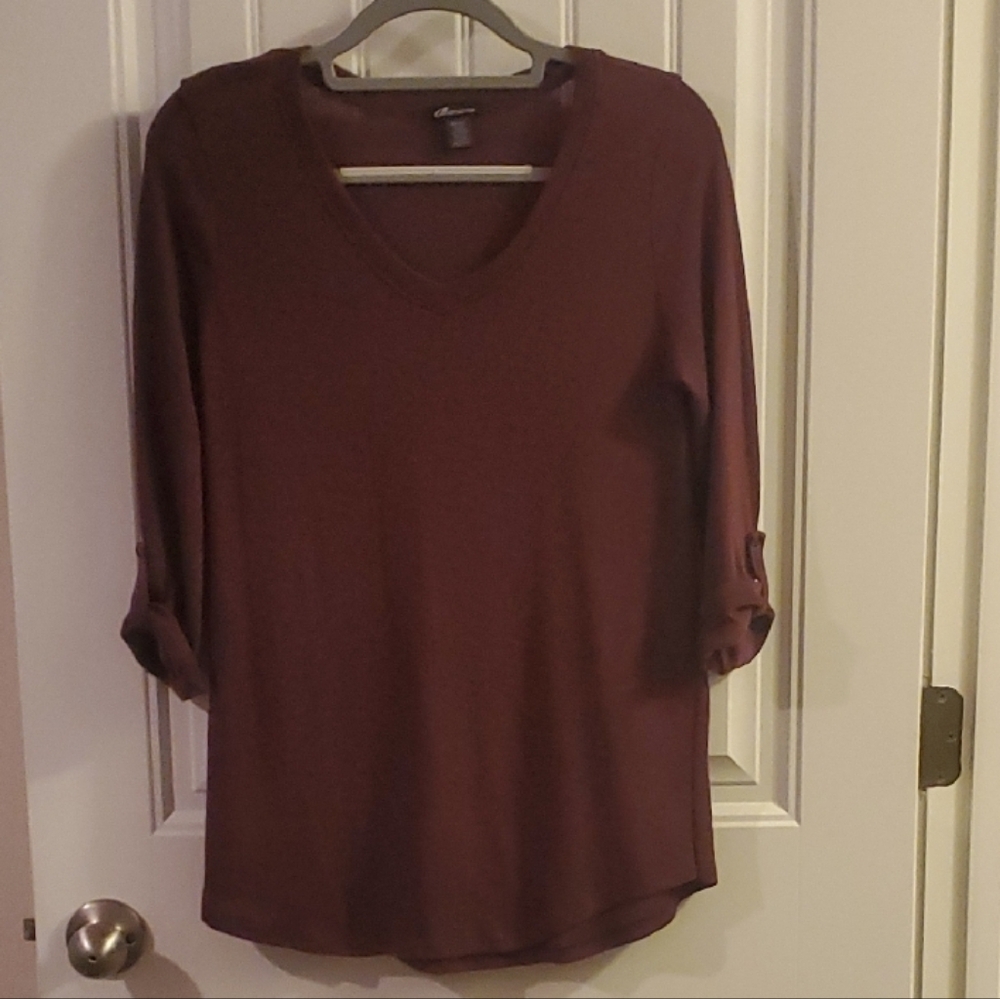 Maroon Women's Top - Picture 2 of 6